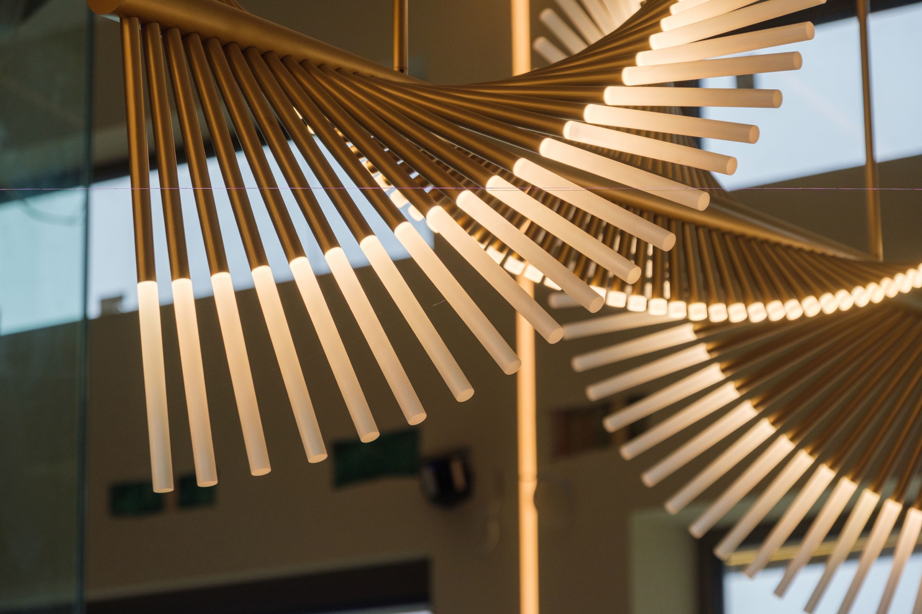 Beautiful, custom light fixture in custom home in Vancouver.